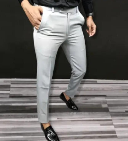 Premium Waist Adjustable Lycra Men's Trouser (Pack of 2)